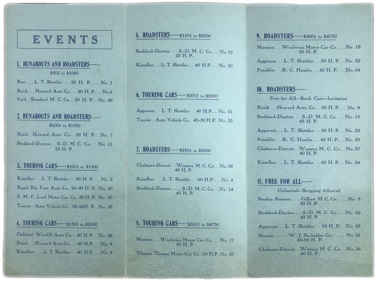 vintage event program