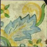 Tile from the Algerian Court at 251 South Orange Grove. Each tile measures 3 x 3 inches. (2000.019.3743)