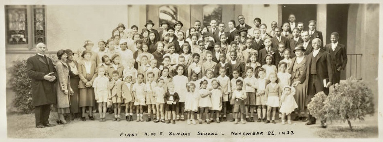 First African Methodist Episcopal Church Sunday school, November 26, 1933 (Black History Collection, BH-D-1-12).