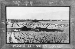 Photo of Pasadena in 1876