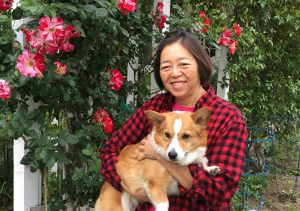 Susie Ling with her dog Sachiko, circa 2000. (MPC People - Ling, Susie; Digital Copy only)