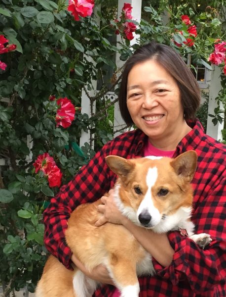 Susie Ling with her dog Sachiko, circa 2000. (MPC People - Ling, Susie; Digital Copy only)