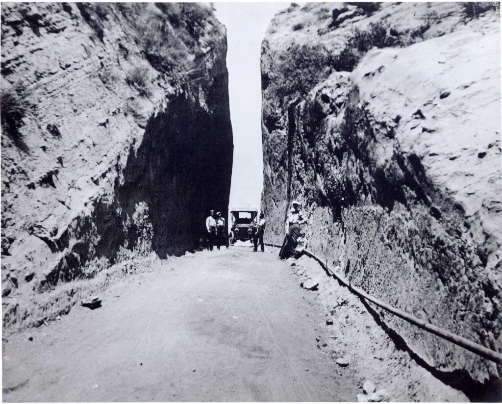 A photo of Beale’s Cut through Newhall Pass, in what is now Santa Clarita